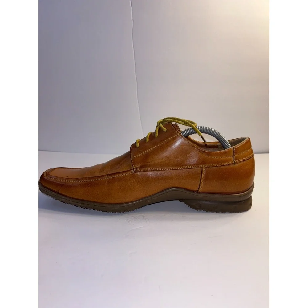 WINSTON Men's Oxford‎ Shoes Brown US 10 Upper Leather Classic Square Toe Formal